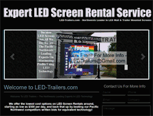 Tablet Screenshot of led-trailers.com